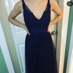 Navy Blue Prom Dress